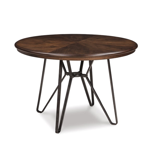 Signature Design by Ashley Centiar Round 45.5" Dining Table, Two-tone Brown