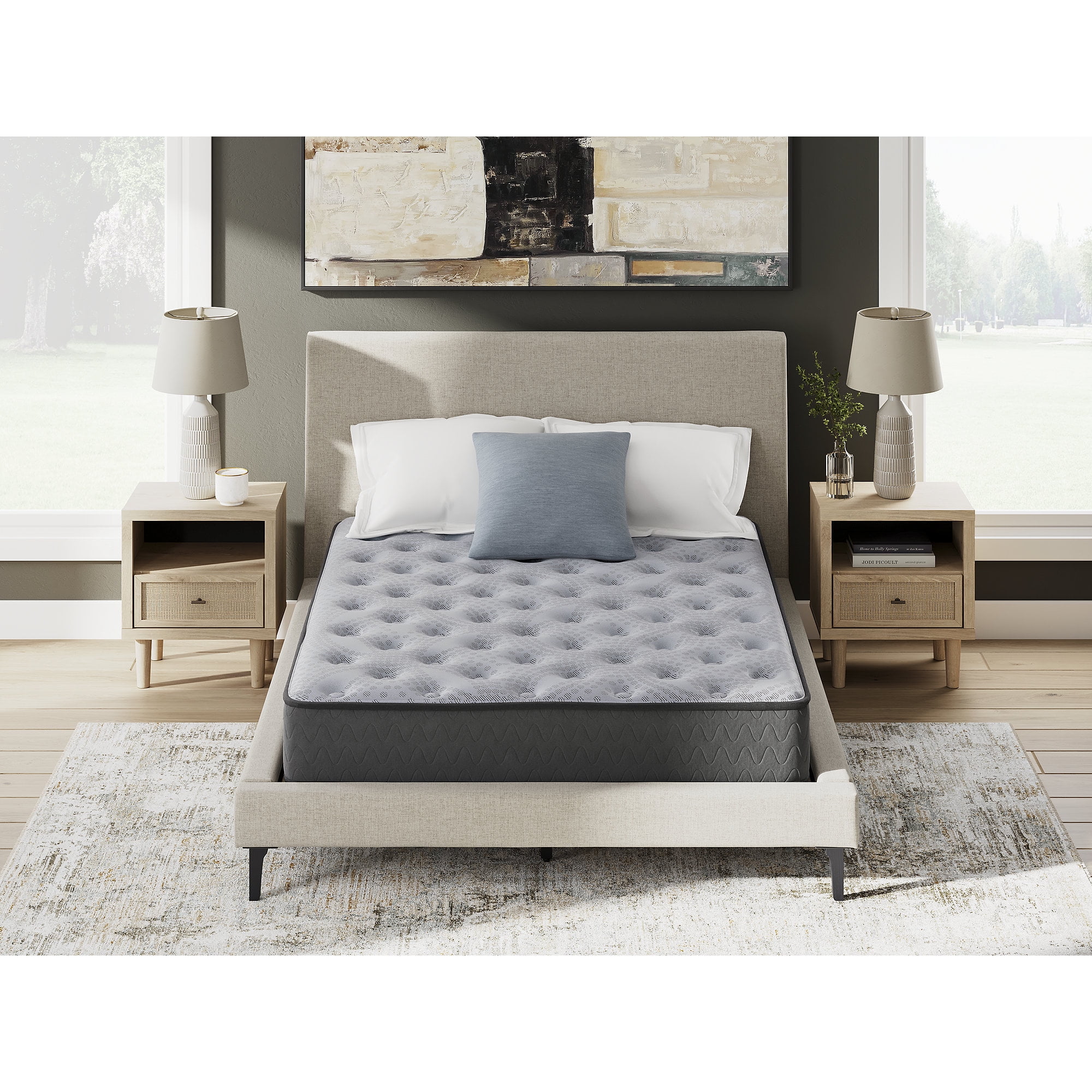 Signature Design by Ashley Comfort Plus 10-inch Full Mattress - Memory Foam Hybrid - Medium Feel - Cooling Gel Infused - Bed in a Box