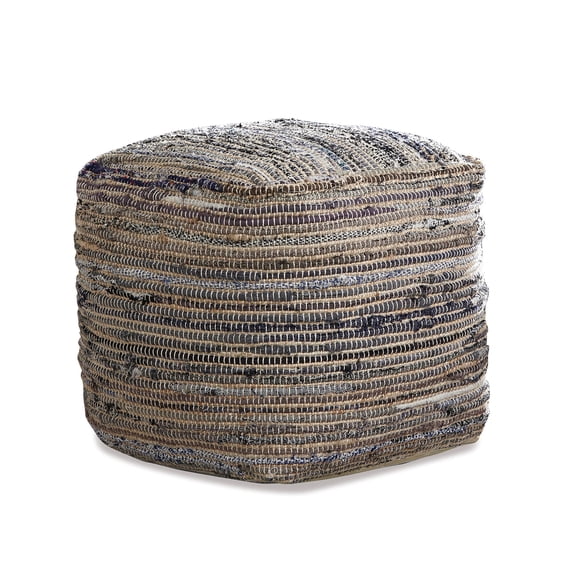 Signature Design by Ashley Contemporary Absalom Pouf Denim