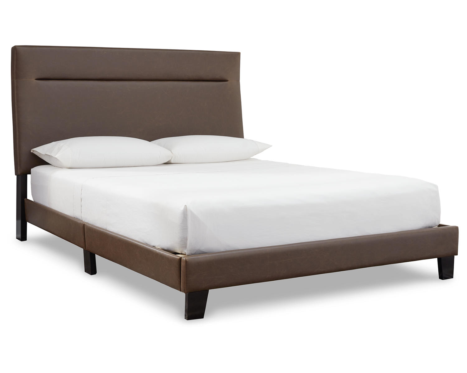 Signature Design by Ashley Contemporary Adelloni Queen Upholstered Bed  Brown - image 1 of 6