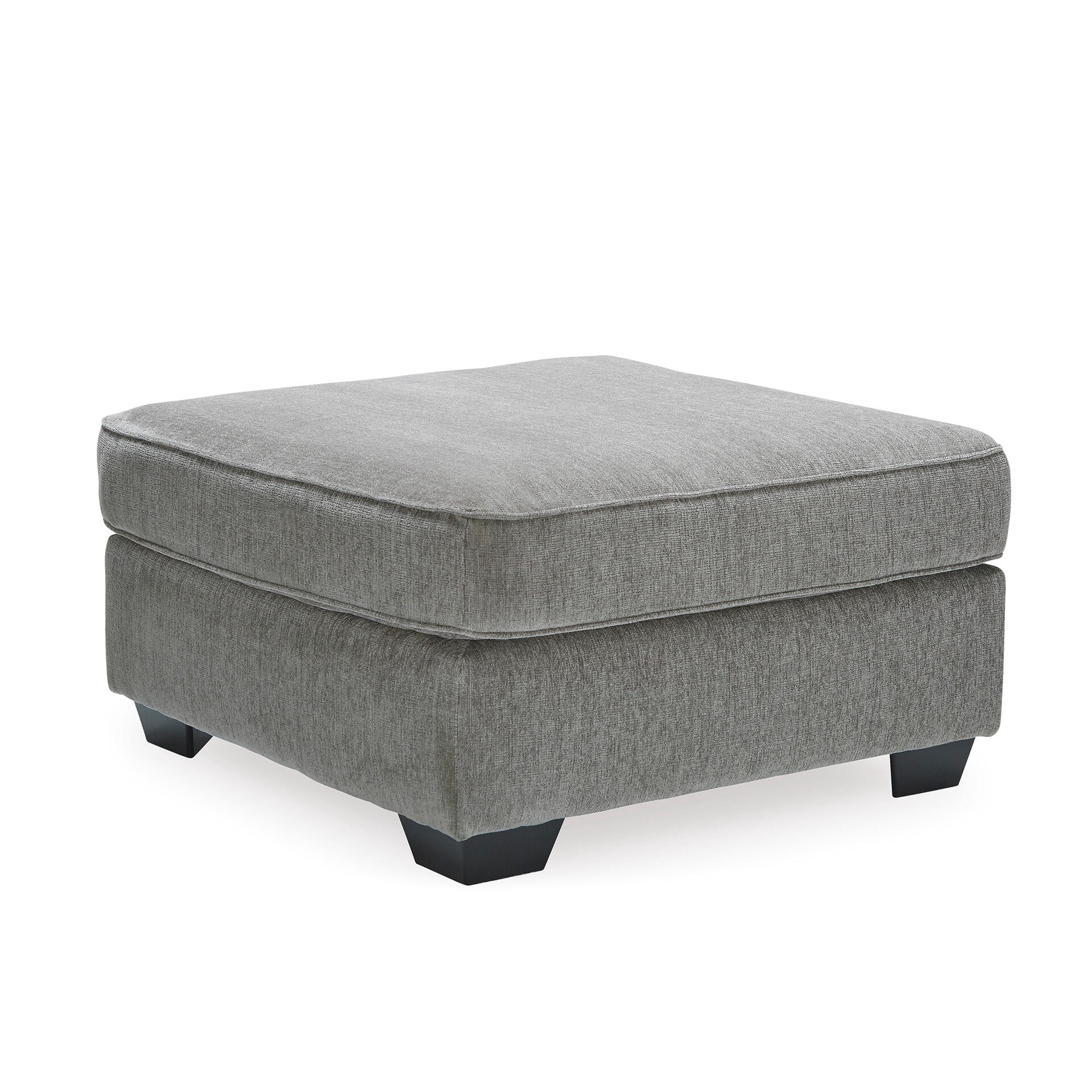 Signature Design by Ashley Contemporary Altari Oversized Accent Ottoman Chenille Alloy