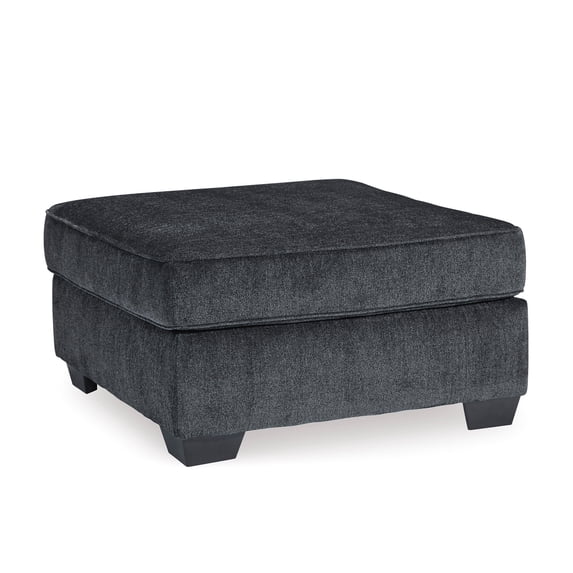 Signature Design by Ashley Contemporary Altari Oversized Accent Ottoman Chenille Slate