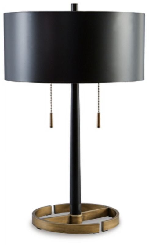 Amadell 24" Black and Gold Metal Table Lamp