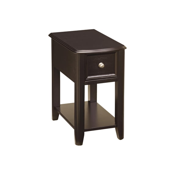 Signature Design by Ashley Contemporary Breegin Chairside End Table Almost Black