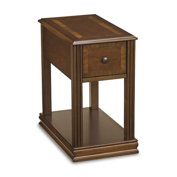Signature Design by Ashley Contemporary Breegin Chairside End Table Brown