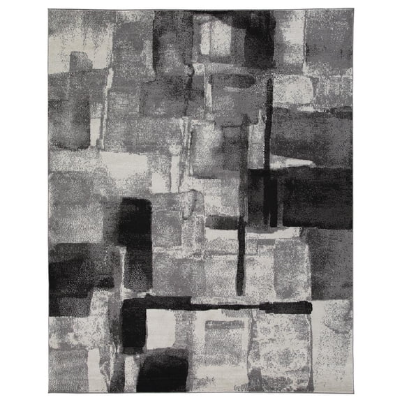 Signature Design by Ashley Contemporary Brycebourne 5'3" x 7'7" Rug Black/Cream/Gray