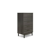 Signature Design by Ashley Contemporary Brymont Chest of Drawers, Dark Gray