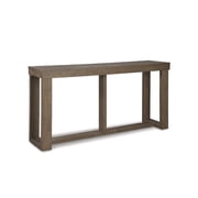 Signature Design by Ashley Contemporary Cariton Sofa Console Table in Gray Finish
