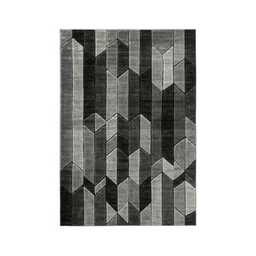 Signature Design by Ashley Contemporary Chayse 5' x 6'7" Rug  Black/Gray