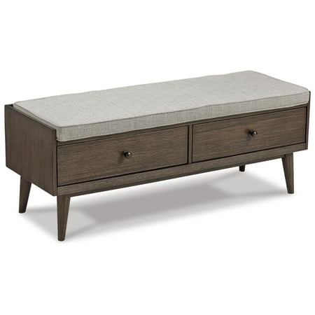 Signature Design by Ashley Contemporary Chetfield Storage Bench Beige/Brown