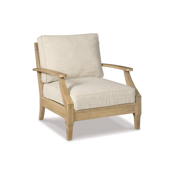 Signature Design by Ashley Contemporary Clare View Lounge Chair with Cushion, Beige