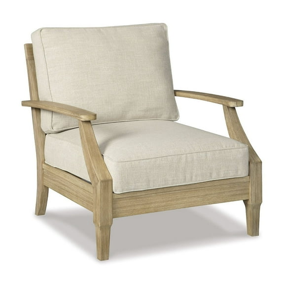 Signature Design by Ashley Contemporary Clare View Lounge Chair with Cushion, Beige