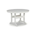 thumbnail image 1 of Signature Design by Ashley Contemporary Crescent Luxe Outdoor Dining Table White, 1 of 5