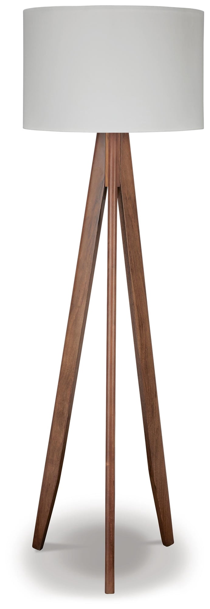 Signature Design by Ashley Contemporary Dallson Wood Floor Lamp, Brown