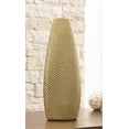 thumbnail image 1 of Signature Design by Ashley Efim Decorative Vase, Gold Finish, Textured Ceramic Accent Vase for Faux Florals, 1 of 4