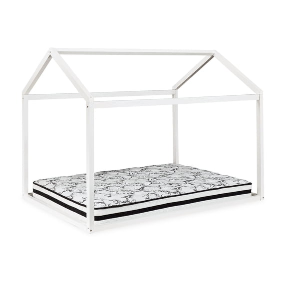 Signature Design by Ashley Contemporary Flannibrook Full House Bed Frame White