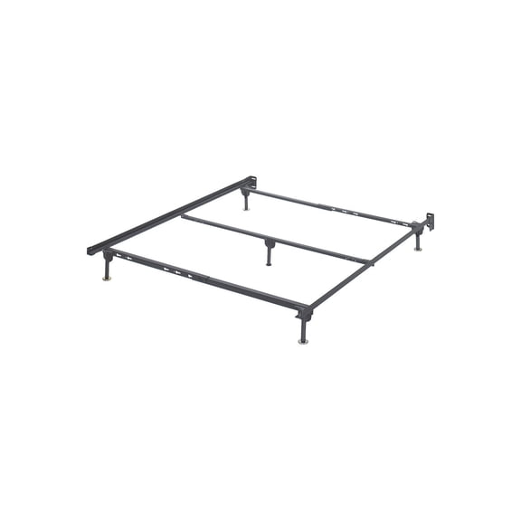 Signature Design by Ashley Contemporary Frames and Rails Queen Bolt on Bed Frame Metallic