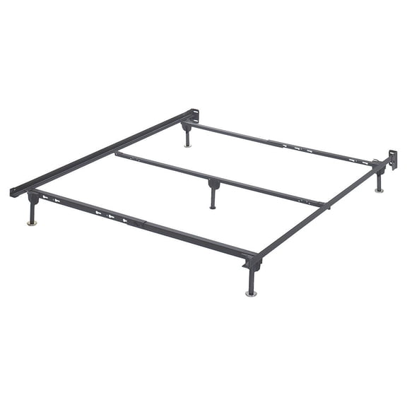 Signature Design by Ashley Contemporary Frames and Rails Queen Bolt on Bed Frame  Metallic