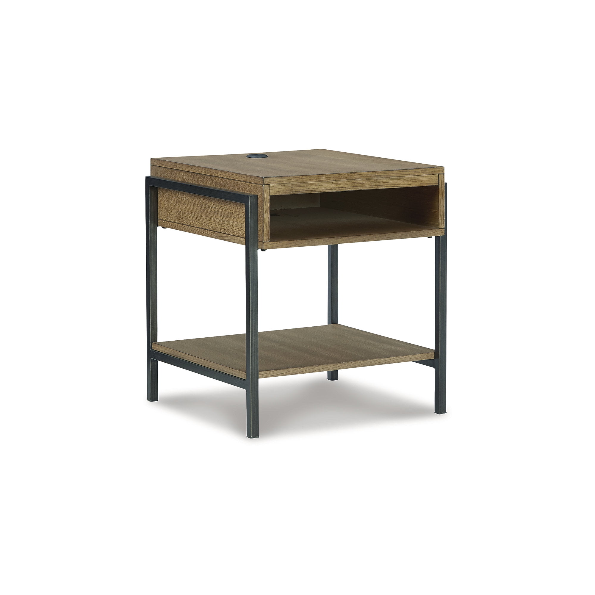 Fridley End Table - Brown/Black Fridley End Table - Brown/Black