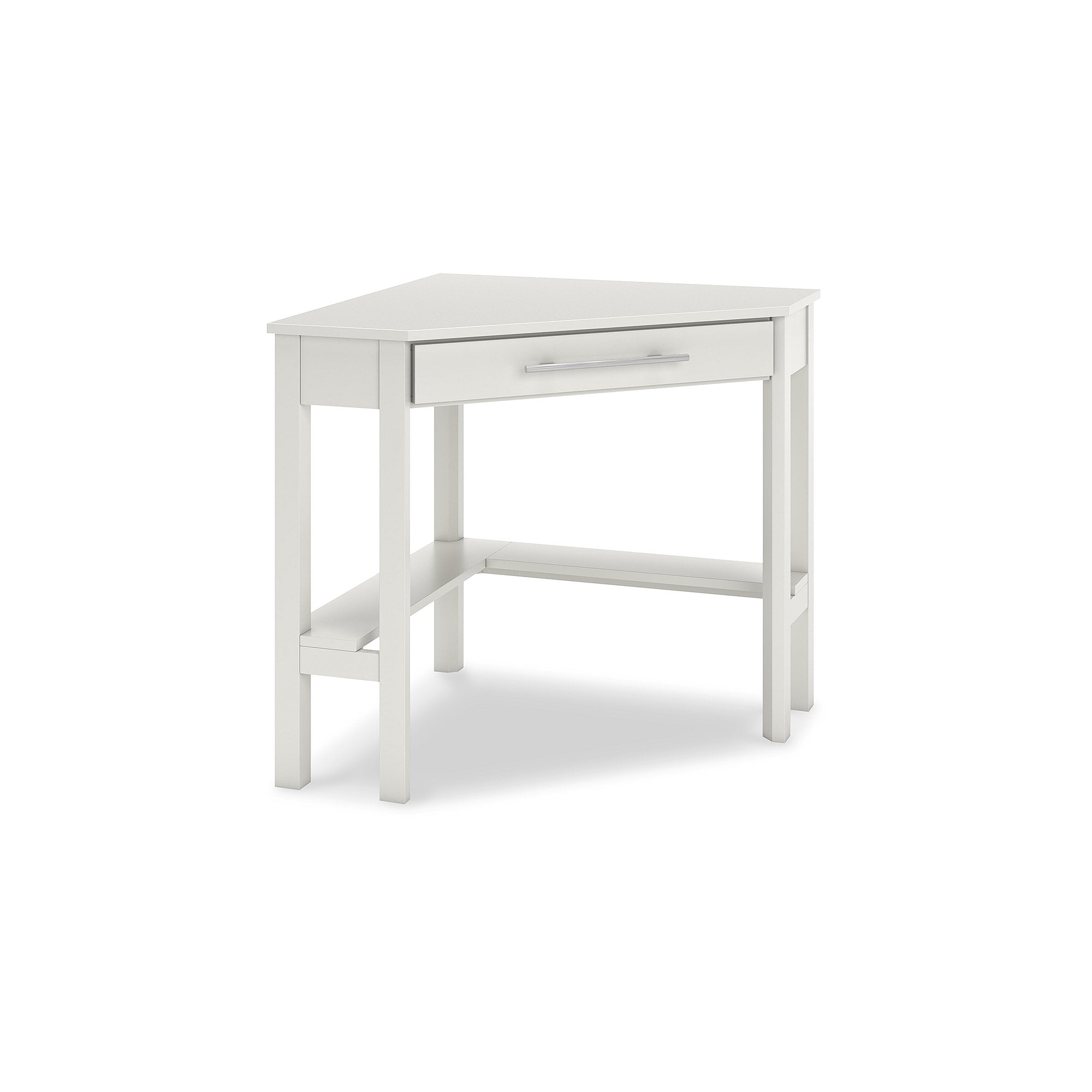 Ashley Grannen 42" Modern White Wood Home Office Desk with Drawer