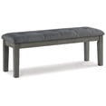 thumbnail image 1 of Signature Design by Ashley Contemporary Hallanden 50" Dining Bench Two-tone Gray, 1 of 9
