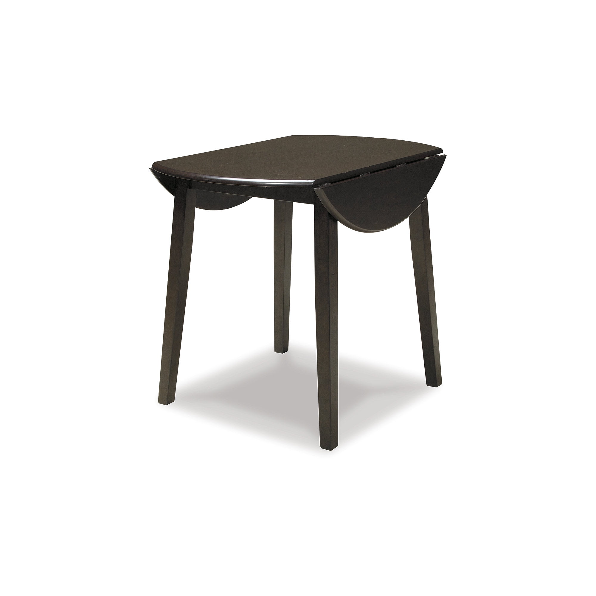 Signature Design by Ashley Contemporary Hammis Dining Drop Leaf Table Dark Brown