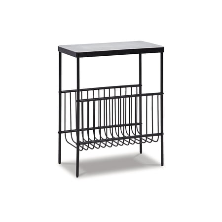 Signature Design by Ashley Contemporary Issiamere Accent Table Black/White