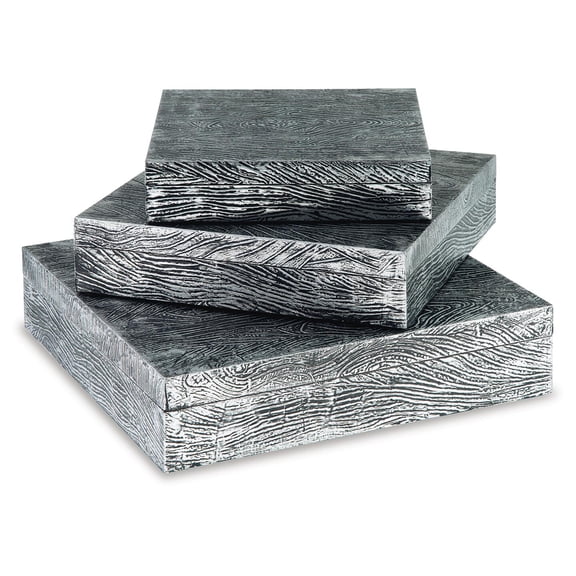 Signature Design by Ashley Contemporary Keldy Box (Set of 3) Antique Pewter Finish
