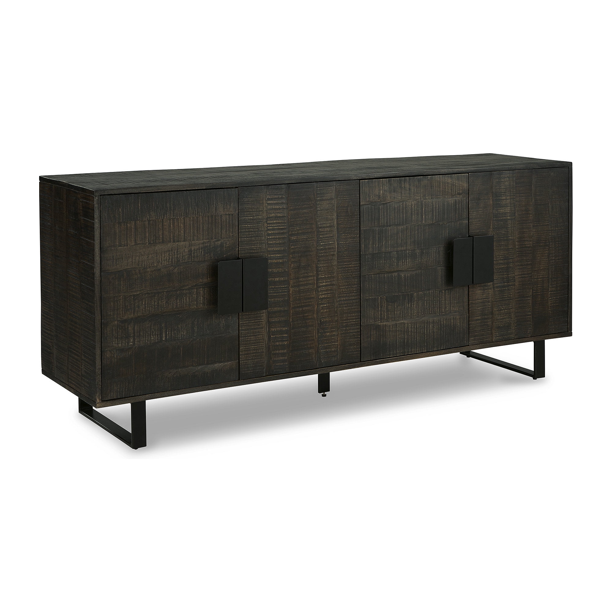 Kevmart Accent Cabinet - Grayish Brown/Black Kevmart Accent Cabinet - Grayish Brown/Black
