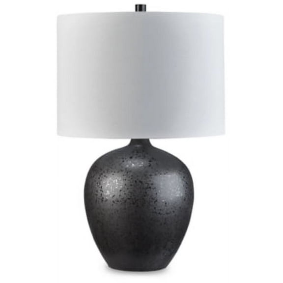 Signature Design by Ashley Contemporary Ladstow Table Lamp  Black