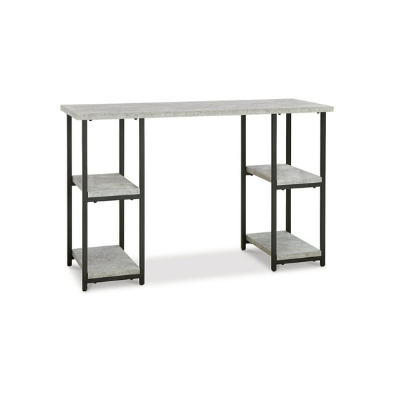Signature Design by Ashley Contemporary Lazabon 48" Home Office Desk, Gray/Black