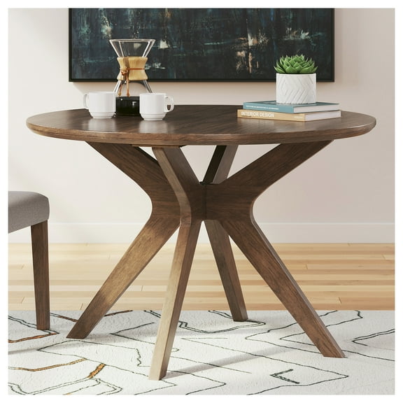 Signature Design by Ashley Contemporary Lyncott Dining Table Brown