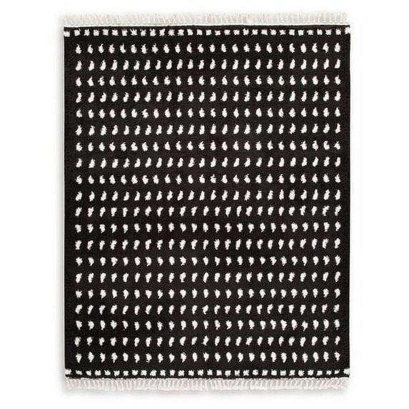 Signature Design by Ashley Contemporary Minston 8' x 10' Rug Black/White