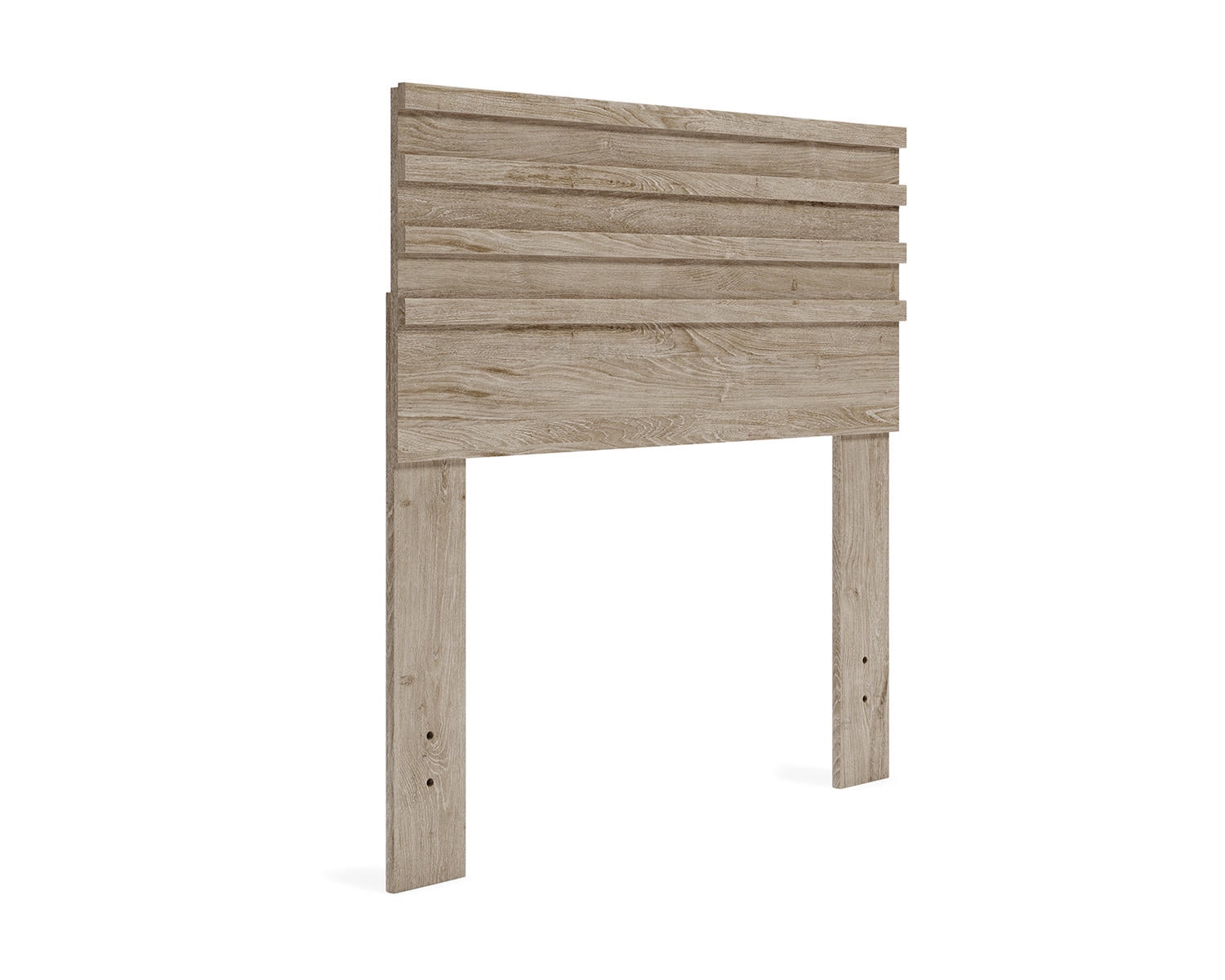 Oliah Twin Light Brown Wood Platform Bed