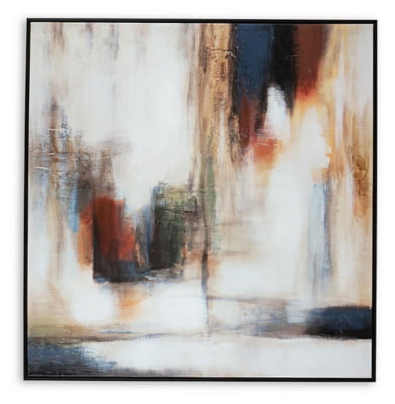 Pigeonford Abstract White Black Brown Canvas Wall Art