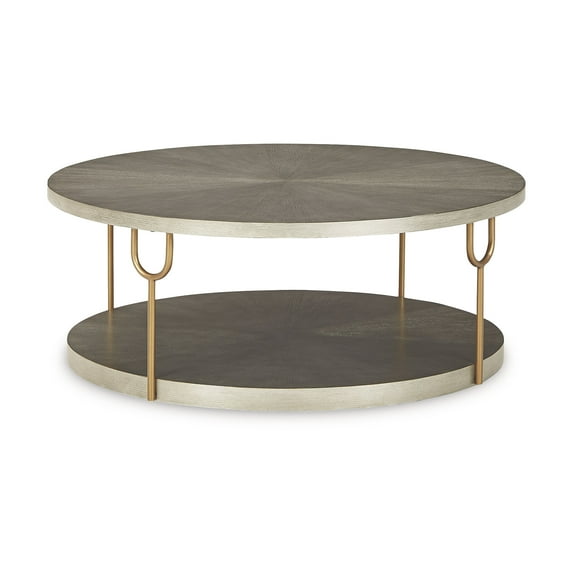 Signature Design by Ashley Contemporary Ranoka Coffee Table, Platinum