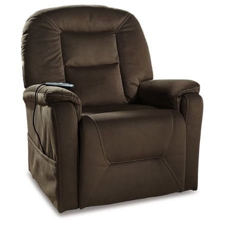 Signature Design by Ashley Contemporary Samir Power Lift Recliner Coffee