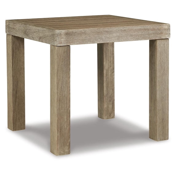 Signature Design by Ashley Contemporary Silo Point Outdoor End Table, Brown
