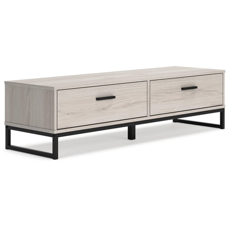 Signature Design by Ashley Contemporary Socalle Storage Bench Light Natural