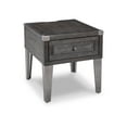 thumbnail image 1 of Signature Design by Ashley Contemporary Todoe End Table with USB Ports & Outlets Dark Gray, 1 of 9