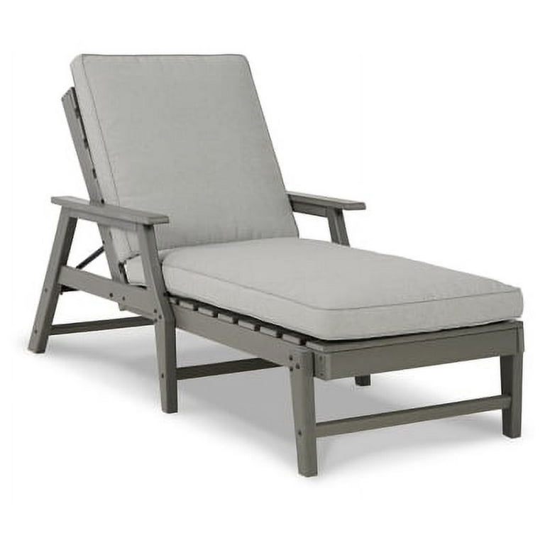 Visola Outdoor Chaise Lounge with Cushion - Gray Visola Outdoor Chaise Lounge with Cushion - Gray