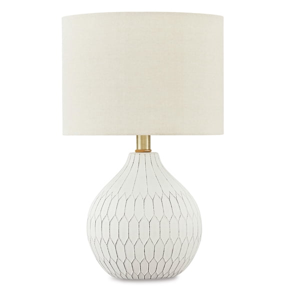 Signature Design by Ashley Contemporary Wardmont Table Lamp White