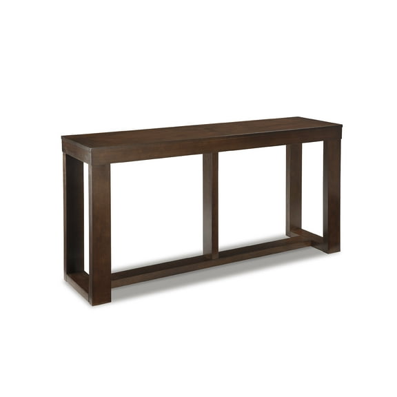 Signature Design by Ashley Contemporary Watson Sofa/Console Table  Dark Brown