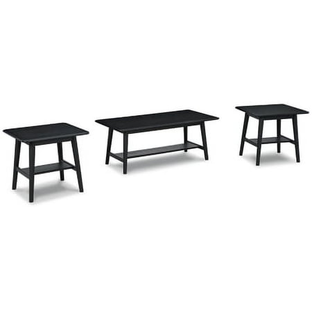 Signature Design by Ashley Contemporary Westmoro Table (Set of 3) Black