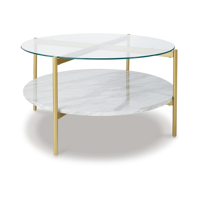 Wynora Accent Table - White/Gold Wynora Accent Table - White/Gold