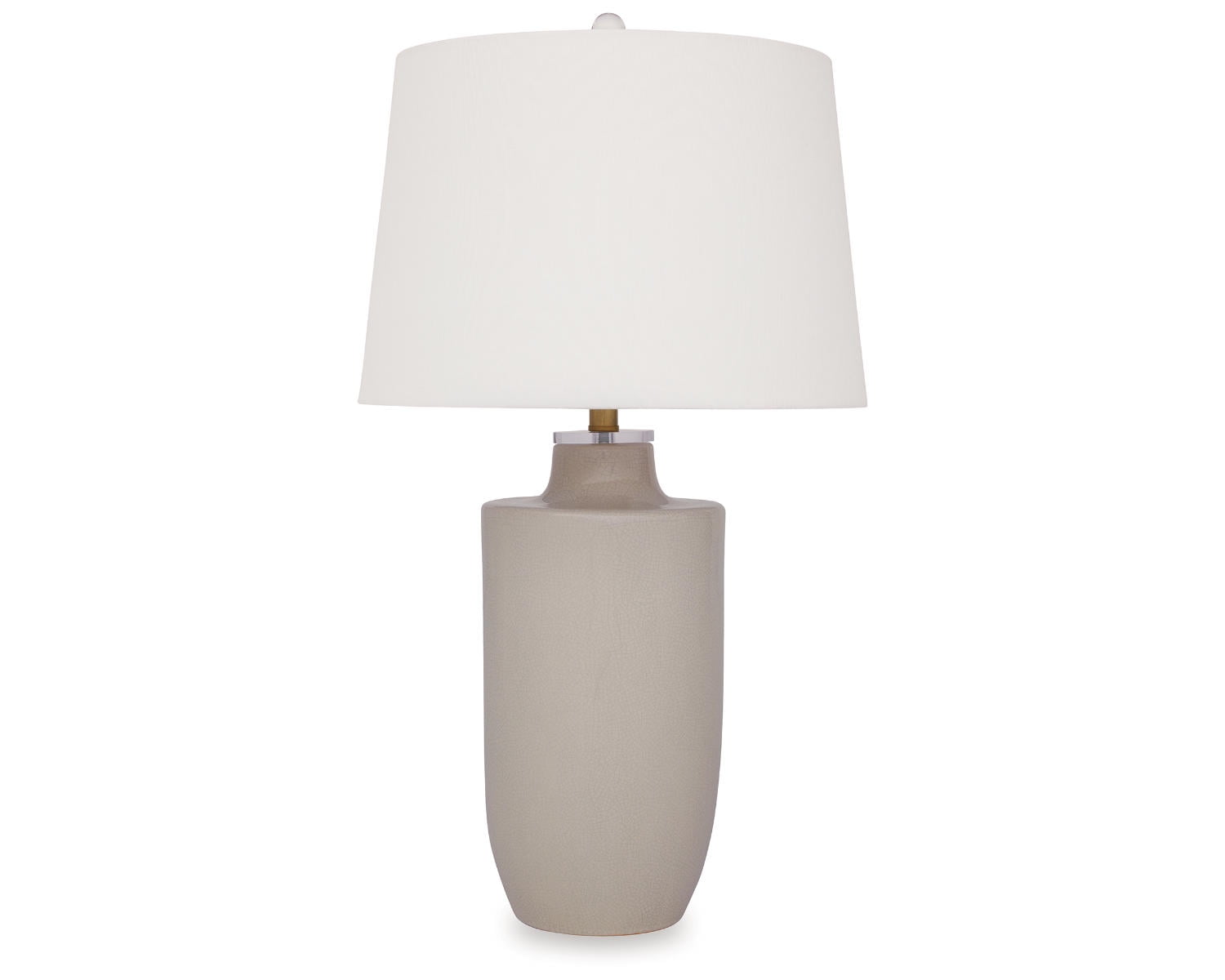 Cylener Off-White Ceramic Table Lamp with 3-Way Switch