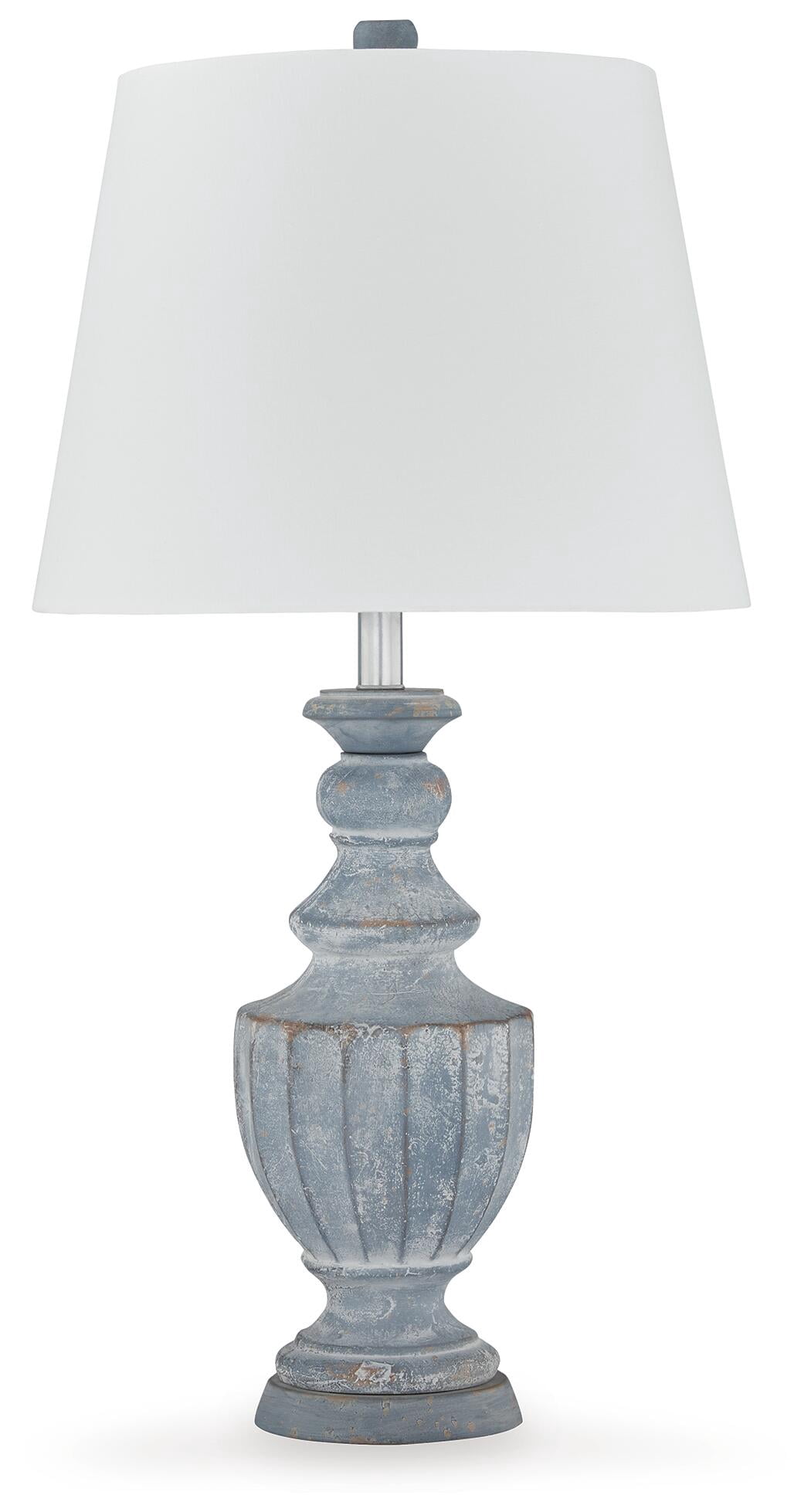 Signature Design by Ashley Cylerick Terracotta Table Lamp, Antique Blue