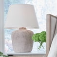 thumbnail image 1 of Signature Design by Ashley Danry Distressed Cream Table Lamp, Metal Base with Fabric Shade, 3-Way Switch, 1 of 6