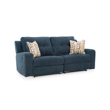 Signature Design by Ashley Danum Blue Reclining Sofa