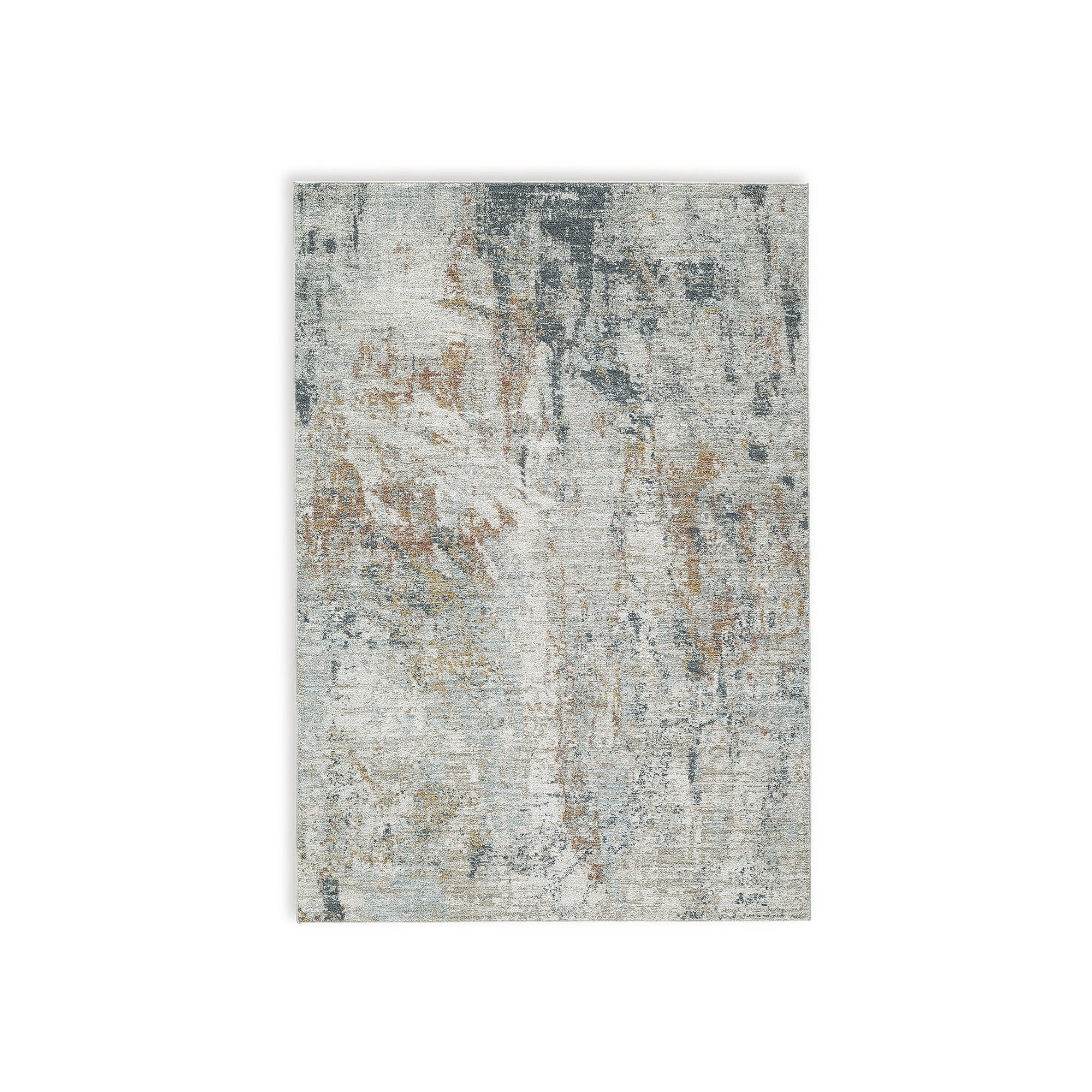 Danvore 5' x 7' Multicolor Abstract Cotton Synthetic Rug